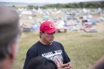 In this Sept. 8, 2016 file photo Standing Rock Tribal Chairman Dave Archambault spoke to the media.