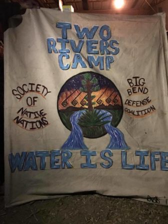 Two Rivers Camp sign