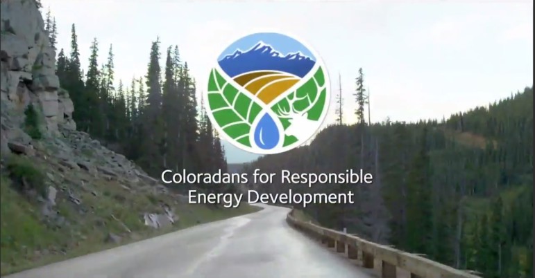 A screenshot of an ad from the group Coloradans for Responsible Energy Development.