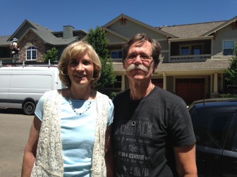 Don Dugger and his wife Barb Gifford outside their Boulder home.