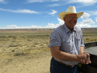 Niels Hansen, a Wyoming rancher, expects a wind transmission line to eventually cross through is property.