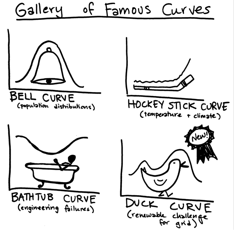 Introducing the newest member of the gallery of famous curves: the duck curve.