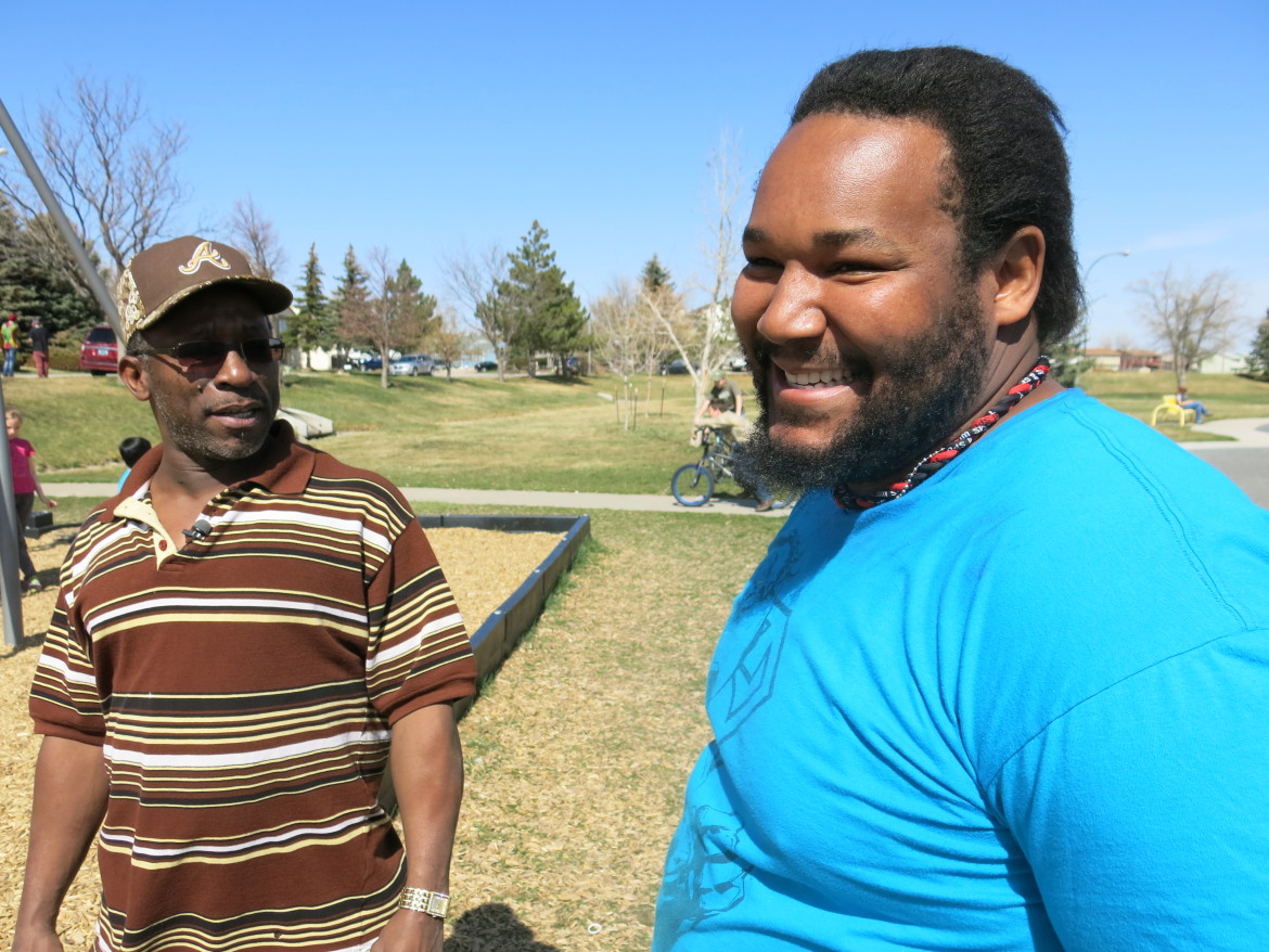 Ivan Pettigrew (left) helped his stepson, Ray Stuart (right), get his first job when he moved to Wyoming from Louisiana in 2009.