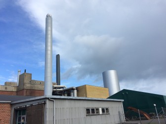 The main Østkraft power plant on the island of Bornholm, powered by coal, biomass and biogas.