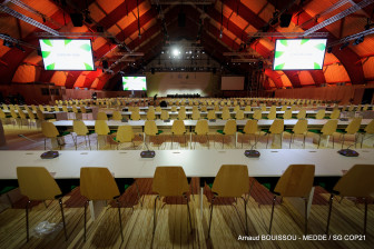 The "Seine" meeting hall at the Paris climate summit.