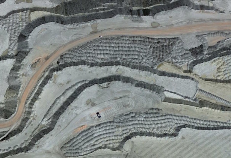 A satellite view of Peabody's North Antelope Rochelle Mine. 