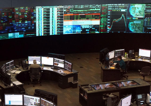 The grid control room at the California Independent Systems Operator or CAISO. 