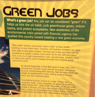 A photo included in the email complaint from the North Dakota Petroleum Council shows a panel from the Green Revolution exhibit.